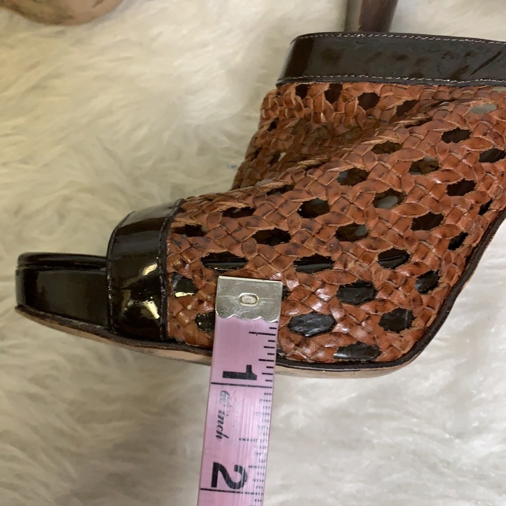 Cole Haan Brown Peep Toe Heels - Picture 12 of 13
